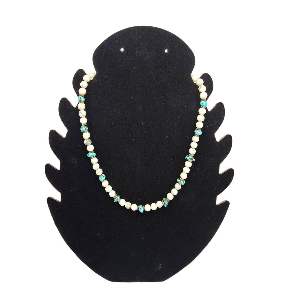 Beautiful stone bead handmade necklace